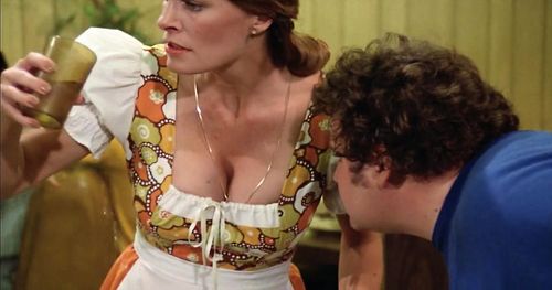 Stephen Furst and Donna Garrett in Midnight Madness (1980)