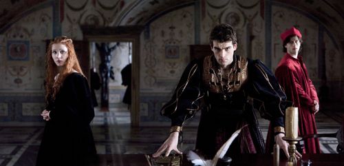 Isolda Dychauk, Stanley Weber, and Mark Ryder in Borgia (2011)