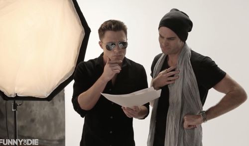 Colton Haynes with Zack Gold in Funny Or Die's 