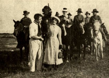 William Ehfe and Eugenie Forde in Desperate Desmond Fails (1912)