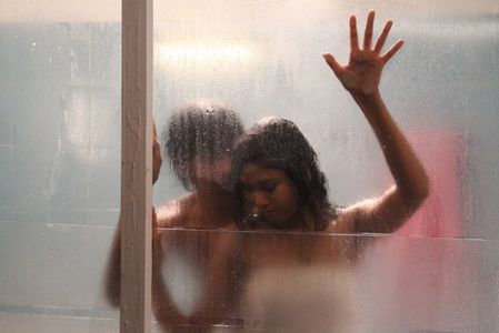 Manisha Yadav and Santhosh Ramesh in Aadhalal Kadhal Seiveer (2013)
