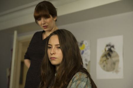 Katherine Parkinson and Lucy Carless in Humans (2015)