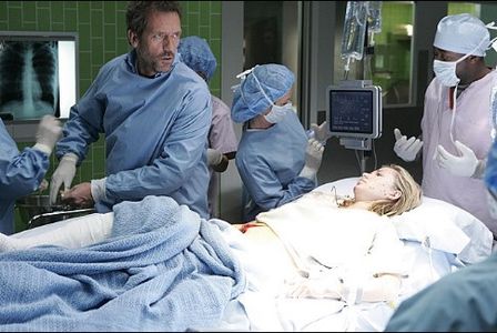 Omar Epps, Mika Boorem, and Hugh Laurie in House (2004)