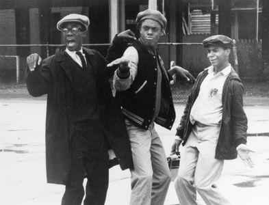 Lawrence Hilton-Jacobs, Eric Monte, Corin Rogers, Michael Schultz, Glynn Turman, and John Springer in Cooley High (1975)