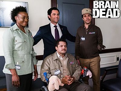 Danny Pino, Brandon J. Dirden, and Ito Aghayere in BrainDead (2016)