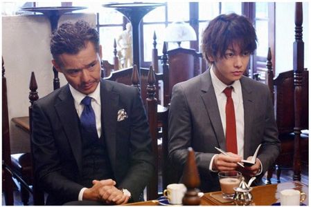 Atsuro Watabe and Takeru Satoh in Bitter Blood (2014)