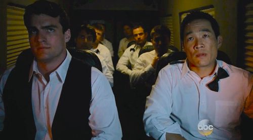 Caleb Alexander Smith with Chase Kim in ABC's Agents of S.H.I.E.L.D.