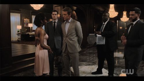 Ward Horton, Ashleigh Murray, Mitch Westphal, and Kenneth Trujillo in Tom Swift (2022)