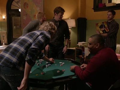 Derick Alexander, Sam Jaeger, Peter Krause, Michael Weaver, and Dax Shepard in Parenthood (2010)