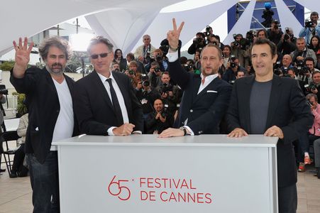 Benoît Delépine, Albert Dupontel, Benoît Poelvoorde, and Gustave Kervern at an event for Not Dead (2012)