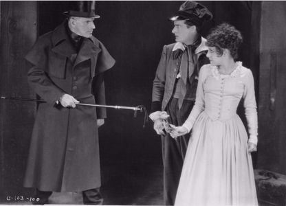 Gustav von Seyffertitz, Gaston Glass, and Nina Quartero in The Red Mark (1928)
