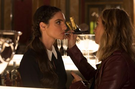 Elena Rusconi on set of 