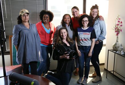 Amy Adrion, Yamit Shimonovitz, Ashly Covington, Tina Mabry, Jeanne Tyson, Bella Sosis, and Delrissa Machain in Half the 