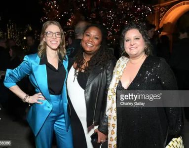Rebecca Teitel, Alexandra Hannibal, and Audrey Rosenberg attend 38th Annual IDA Documentary Awards at Paramount Theatre 