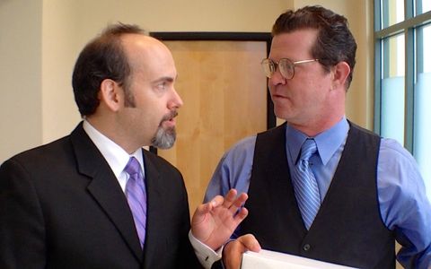 Carl Strecker and Greg Bryan in Foreclosure: A Choose Your Own Adventure Comedy