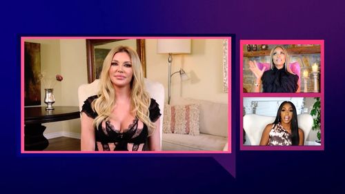 Brandi Glanville, Porsha Williams, and Gizelle Bryant in Bravo's Chat Room (2020)