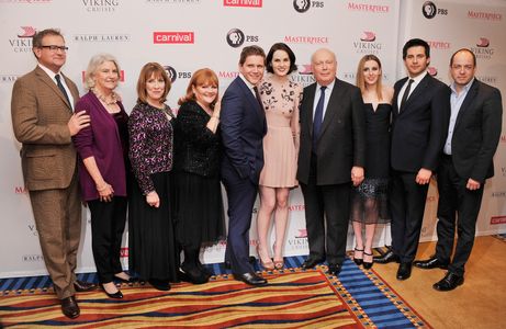 Hugh Bonneville, Rebecca Eaton, Julian Fellowes, Phyllis Logan, Gareth Neame, Lesley Nicol, Allen Leech, Robert James-Co