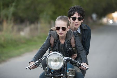 Britt Robertson and Asa Butterfield in The Space Between Us (2017)