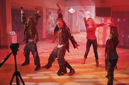 Roshon Fegan, Evie Thompson, Davis Cleveland, and Adam Irigoyen in Shake It Up (2010)