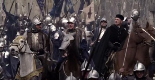 Still of Michel Muller, Mark Noble and Colm Feore in The Borgias