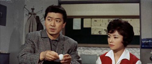 Yû Fujiki and Yuriko Hoshi in Mothra vs. Godzilla (1964)
