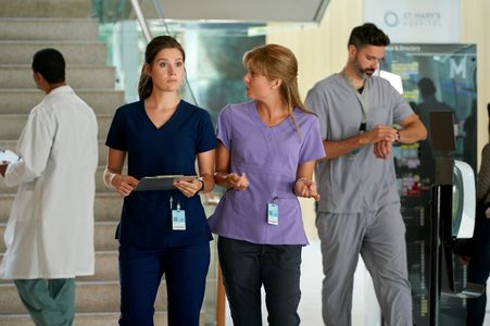 Natasha Calis and Katie Uhlmann in Nurses (2020)