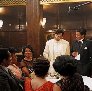 On set of 