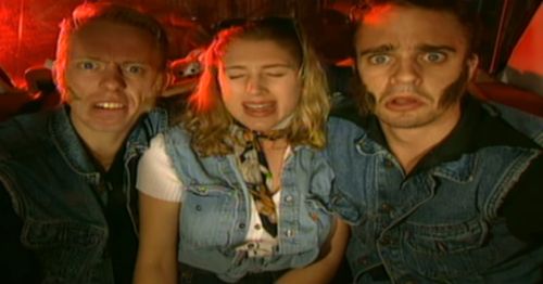 Fredde Granberg and Peter Settman in Ronny & Ragge: Rara Söta Anna (1993)