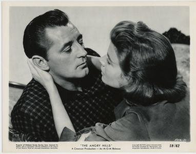 Robert Mitchum and Elisabeth Müller in The Angry Hills (1959)