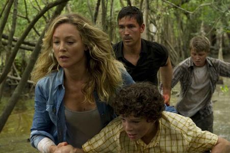 Jim Caviezel, Elisabeth Röhm, Jake Cherry, and Sterling Knight in Transit (2012)