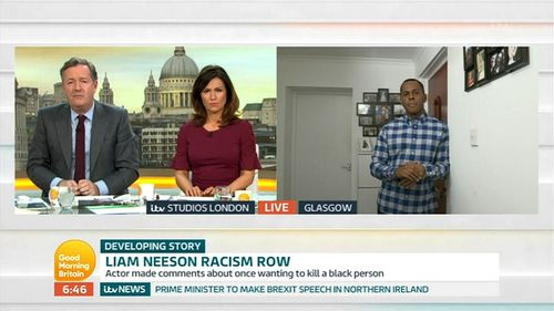 Piers Morgan, Andi Peters, and Susanna Reid in Good Morning Britain (2014)