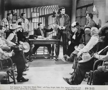 Rod Cameron, Virginia Christine, Marjorie Clements, Eddie Dew, Fuzzy Knight, Ray Whitley, and Jack Rube Clifford in The 