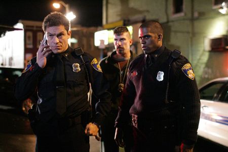 Jonnie Brown, Dominic West, and Benjamin Busch in The Wire (2002)