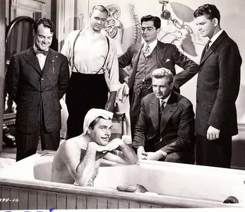 Lloyd Bridges, Billy De Wolfe, Bill Edwards, Pat Phelan, and Sonny Tufts in Miss Susie Slagle's (1946)
