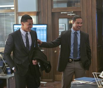 Brian White and Christian Keyes in Beauty and the Beast (2012)
