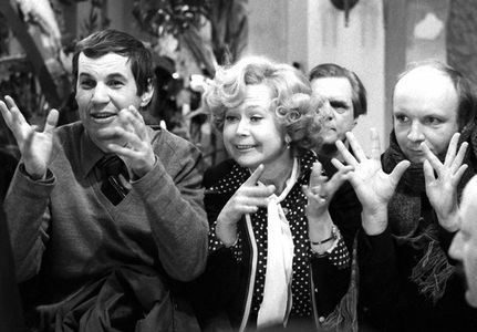 Georgiy Burkov, Andrey Myagkov, and Svetlana Nemolyaeva in The Garage (1980)