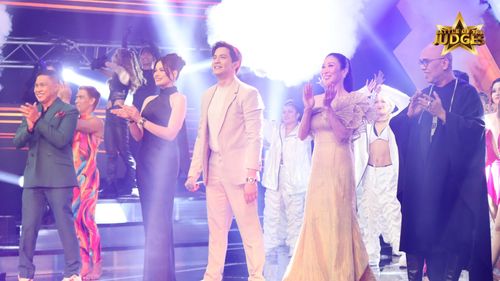 Boy Abunda, Bea Alonzo, Jose Manalo, Annette Gozon, and Alden Richards in Battle of the Judges (2023)