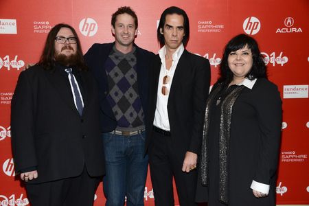 Nick Cave, Trevor Groth, Iain Forsyth, and Jane Pollard at an event for 20,000 Days on Earth (2014)