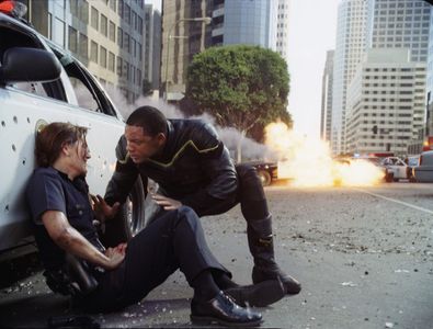 Will Smith and Liz Wicker in Hancock (2008)