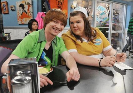 Calum Worthy and Ashley Fink in Austin & Ally (2011)