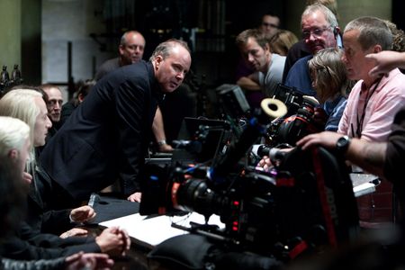 Jason Isaacs, Tom Felton, David Yates, and Peter G. Reed in Harry Potter and the Deathly Hallows: Part 1 (2010)