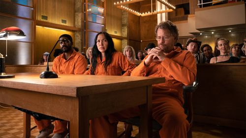 Greg Kinnear, Irene Bedard, and Jovan Adepo in The Stand (2020)
