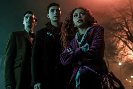 George Rexstrew, Kassius Nelson, and Jayden Revri in Dead Boy Detectives (2024)