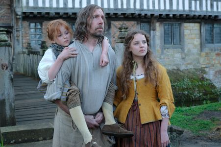 Craig Parkinson, Bo Bragason, and Florence Keen in Renegade Nell (2024)