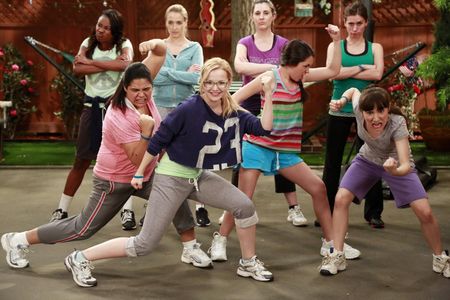 Jessica Marie Garcia, Bridget Shergalis, Amanda Misquez, and Dove Cameron in Liv and Maddie (2013)