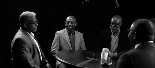 Chad Jackson, Jesse Lee Peterson, Allen West, Anthony Brian Logan, and Brandon Tatum in Uncle Tom II: An American Odysse