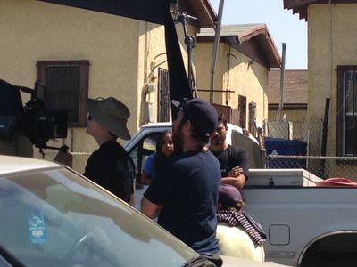 On set of Benny Picasso