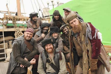 Hugh Bonneville, Daniel Hoffmann-Gill, Martin Collins, and Adam Loxley in Galavant (2015)