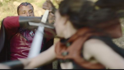 A screen shot from my first Director-Writer-Actor-Producer credit!