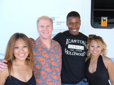 Julie, Dalas Davis, & Jackie on the set of 